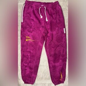 Nike Magenta Patterned Joggers